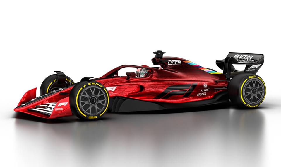 Nuevo aspecto de los Fórmula 1 de la temporada 2021.