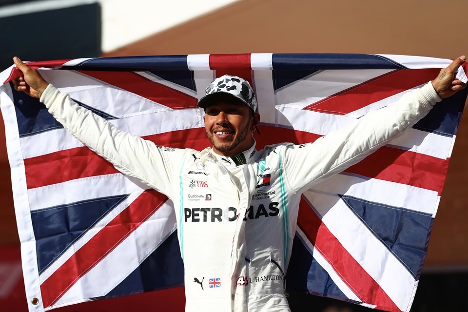 Lewis Hamilton, Campeón Mundial de F1 por sexta vez.