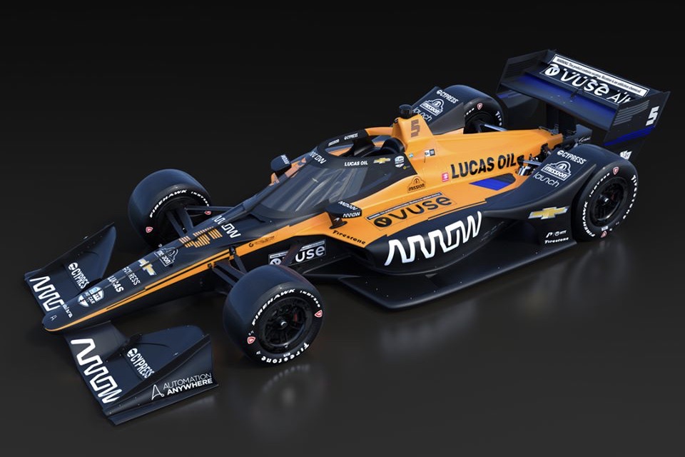 El Arrow McLaren SP con el que Alonso disputará la Indy 500.