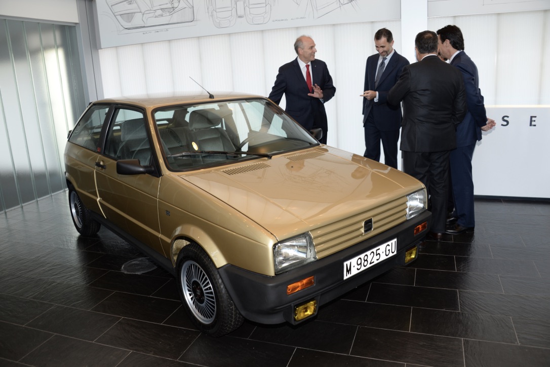 Seat Ibiza MK 1 y Su Majestad El Rey Felipe VI.