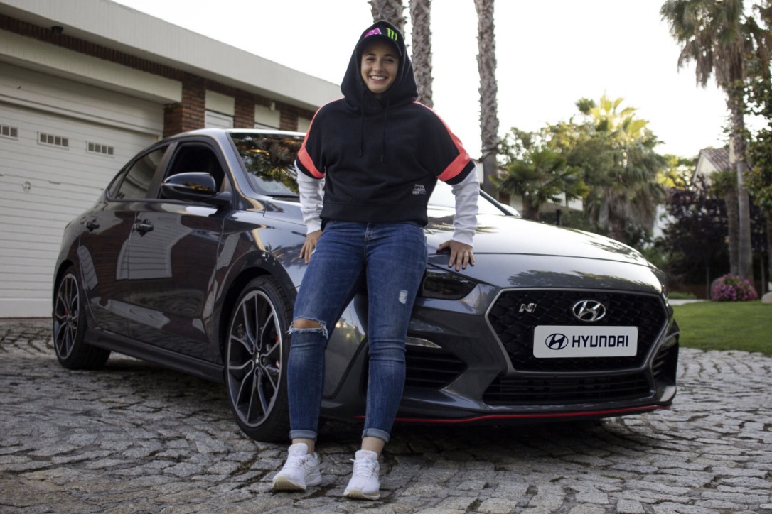 Ana Carrasco y su Hyundai i30.