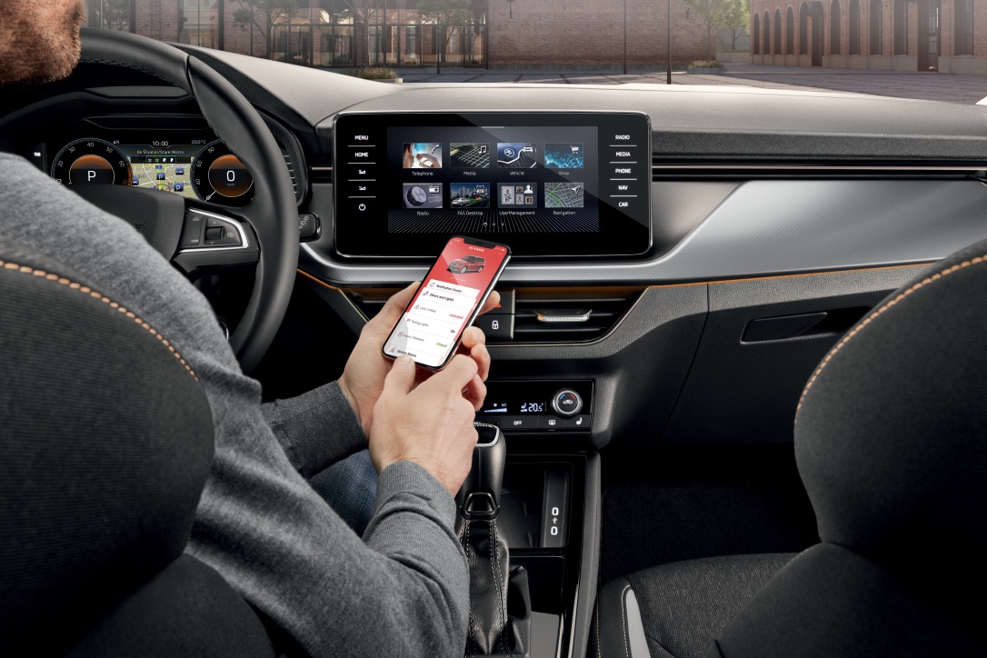 La APP Skoda Connect.