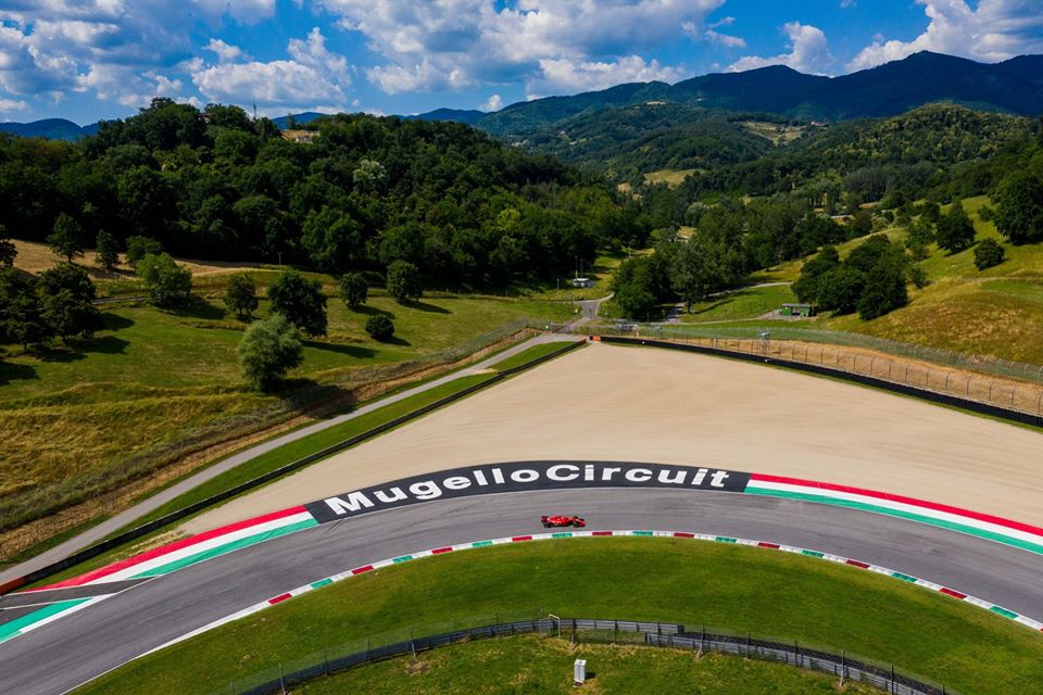Podio de MotoGP en Mugello.
