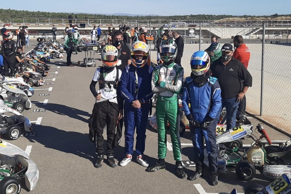 La Selección Andaluza de Karting en Chiva.