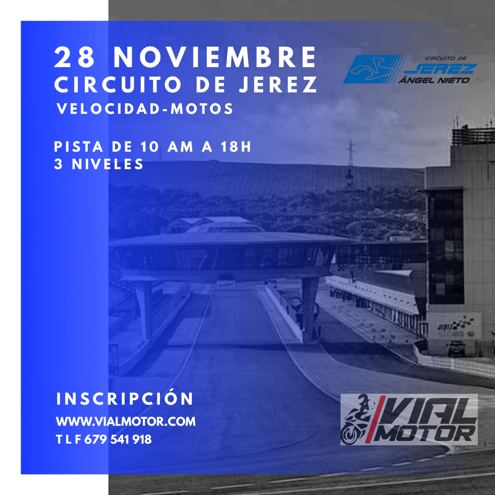 cartel 01- Track Day Motos Jerez 2020-laguiadelmotor