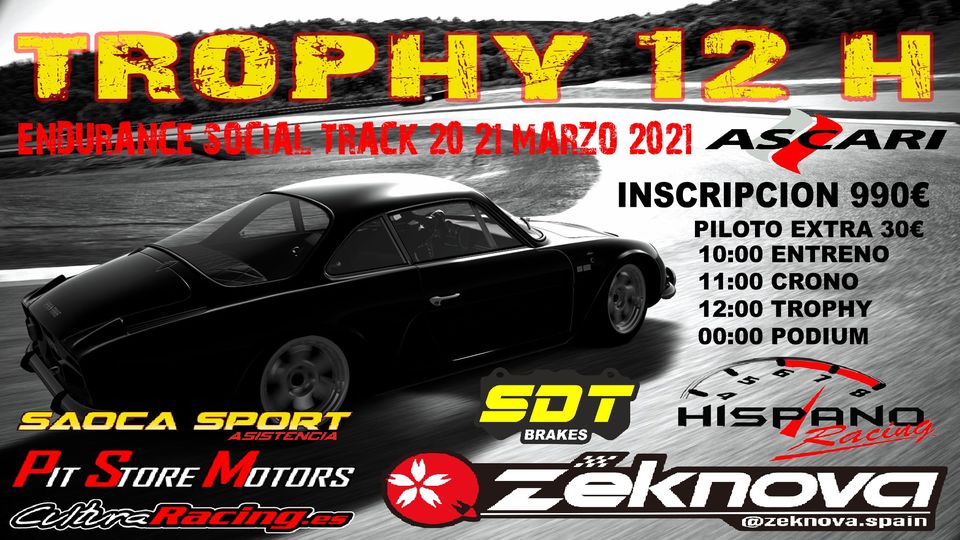 cartel_Trophy 12 H Ascari Endurance Social Track_laguiadelmotor