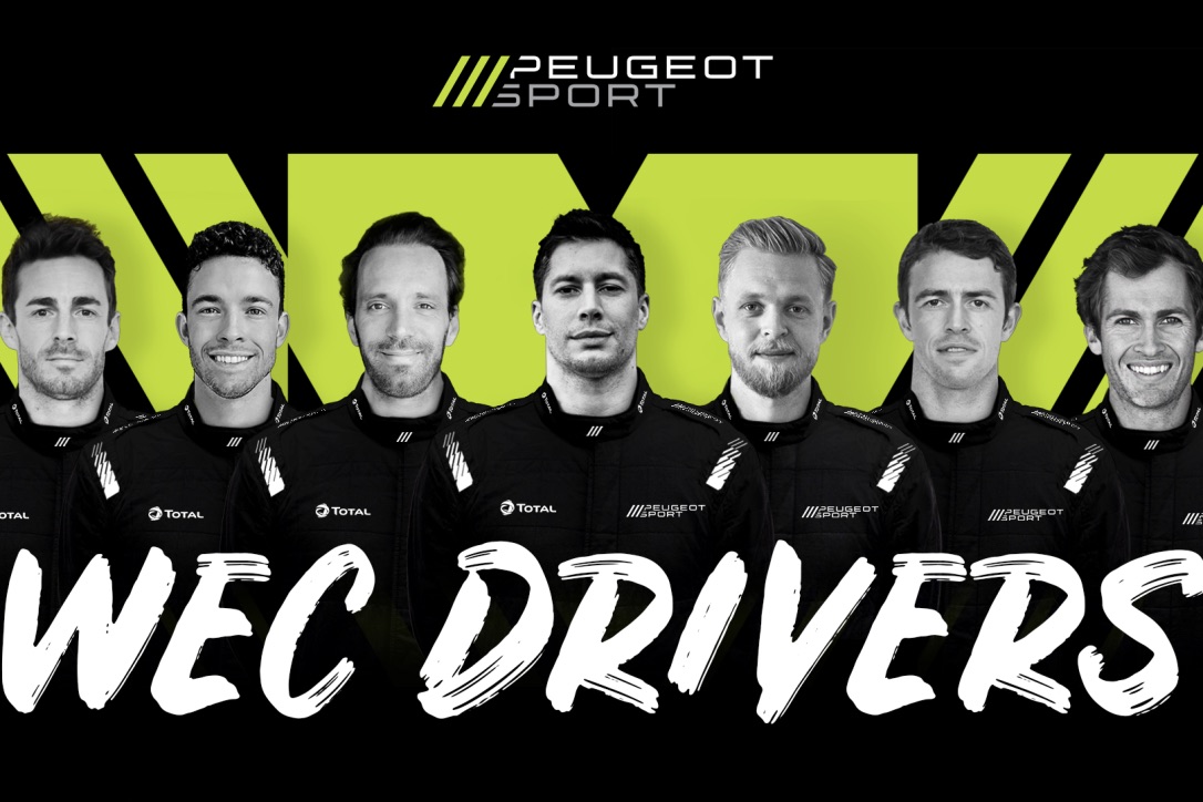 El elenco de pilotos Peugeot para el WEC.